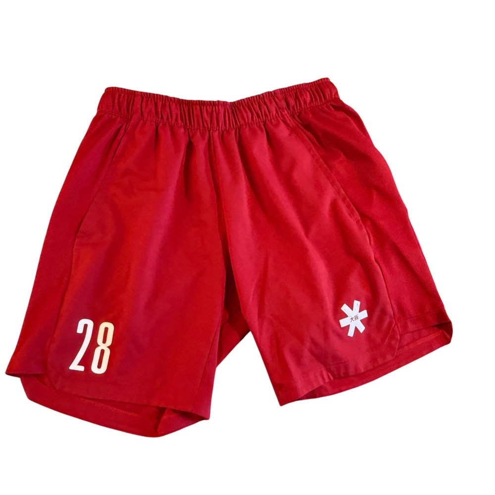 Osaka Apparel Training Shorts Mens Medium Red Athletic Gym Mesh Graphic 28 Osaka